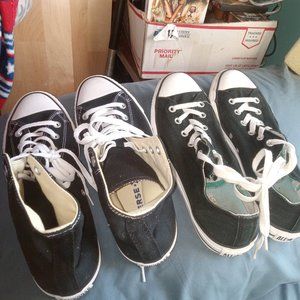 Converse all stars,(2)black,sold separately